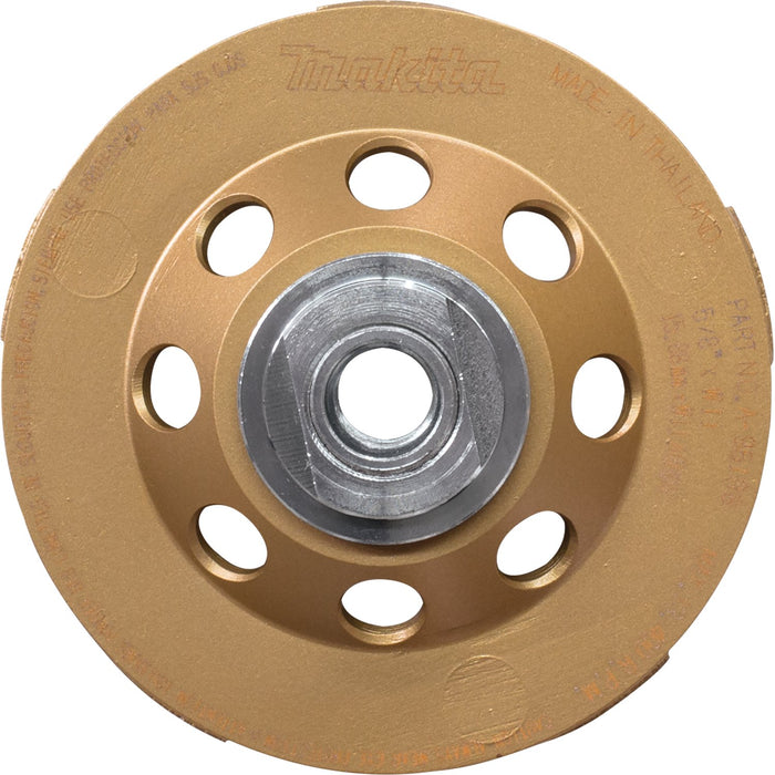 Makita (A - 96198) 4 - 1/2" Low - Vibration Diamond Cup Wheel, Double Row - Pacific Power Tools