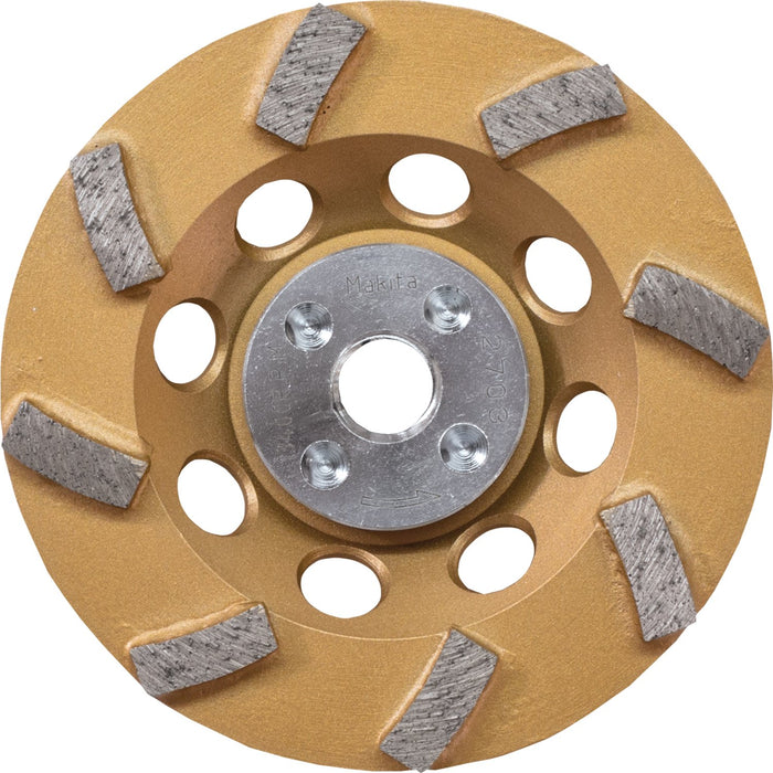 Makita (A - 96403) 4 - 1/2" Low - Vibration Diamond Cup Wheel, 8 Segment Turbo - Pacific Power Tools