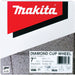 Makita (A - 96419) 7" Low - Vibration Diamond Cup Wheel, 12 Segment Turbo - Pacific Power Tools