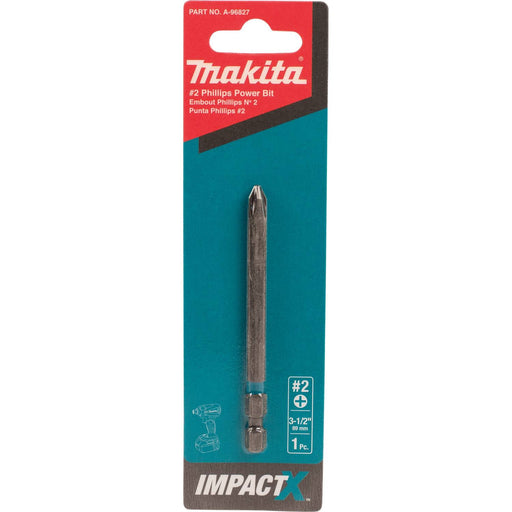 Makita (A - 96827) ImpactX™ 2 Phillips 3‑1/2″ Power Bit - Pacific Power Tools