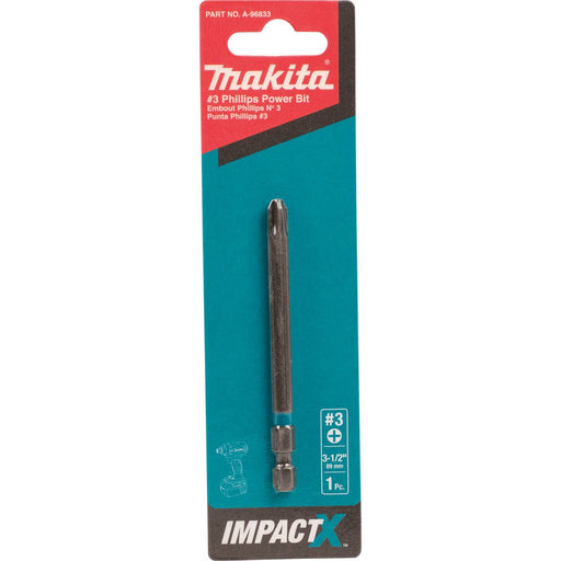 Makita (A - 96833) ImpactX™ 3 Phillips 3‑1/2″ Power Bit - Pacific Power Tools