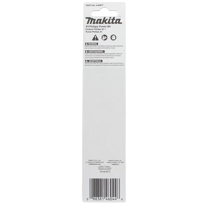 Makita (A - 96877) ImpactX™ 1 Phillips 6″ Power Bit - Pacific Power Tools