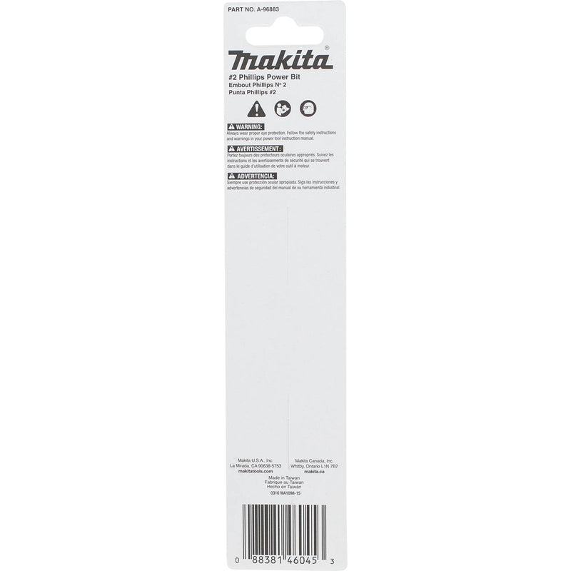 Makita (A - 96883) ImpactX™ 2 Phillips 6″ Power Bit - Pacific Power Tools