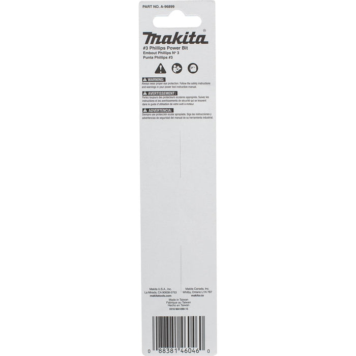Makita (A - 96899) ImpactX™ 3 Phillips 6″ Power Bit - Pacific Power Tools