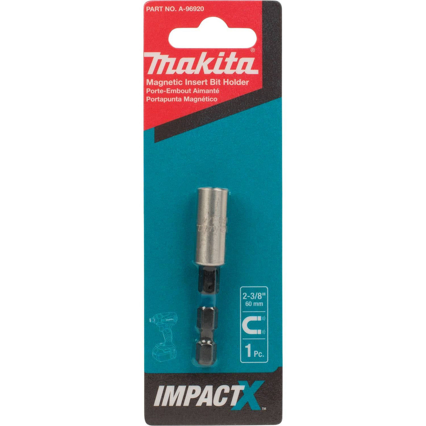 Makita (A-96920) ImpactX™ 2‑3/8″ Magnetic Insert Bit Holder — Pacific ...