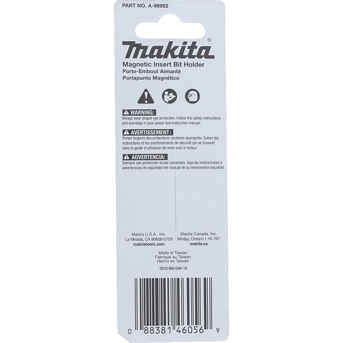 Makita (A - 96992) ImpactX™ 3″ One Piece Magnetic Insert Bit Holder - Pacific Power Tools