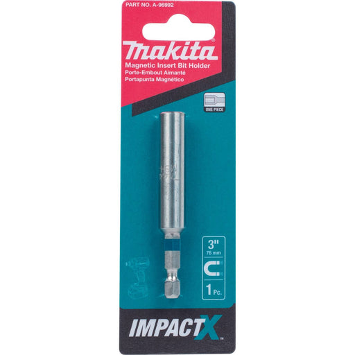 Makita (A - 96992) ImpactX™ 3″ One Piece Magnetic Insert Bit Holder - Pacific Power Tools
