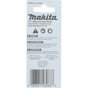 Makita (A - 97097) ImpactX 1/4" Magnetic Nut Driver - Pacific Power Tools