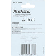 Makita (A - 97639) ImpactX™ 4 Pc. 1‑3/4″ Magnetic Nut Driver Set - Pacific Power Tools