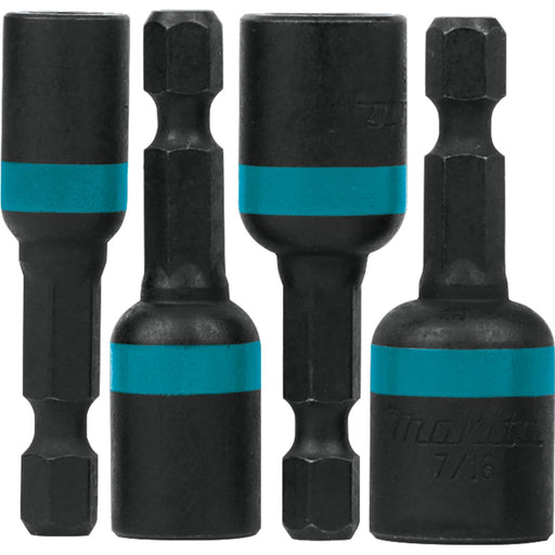 Makita (A - 97639) ImpactX™ 4 Pc. 1‑3/4″ Magnetic Nut Driver Set - Pacific Power Tools