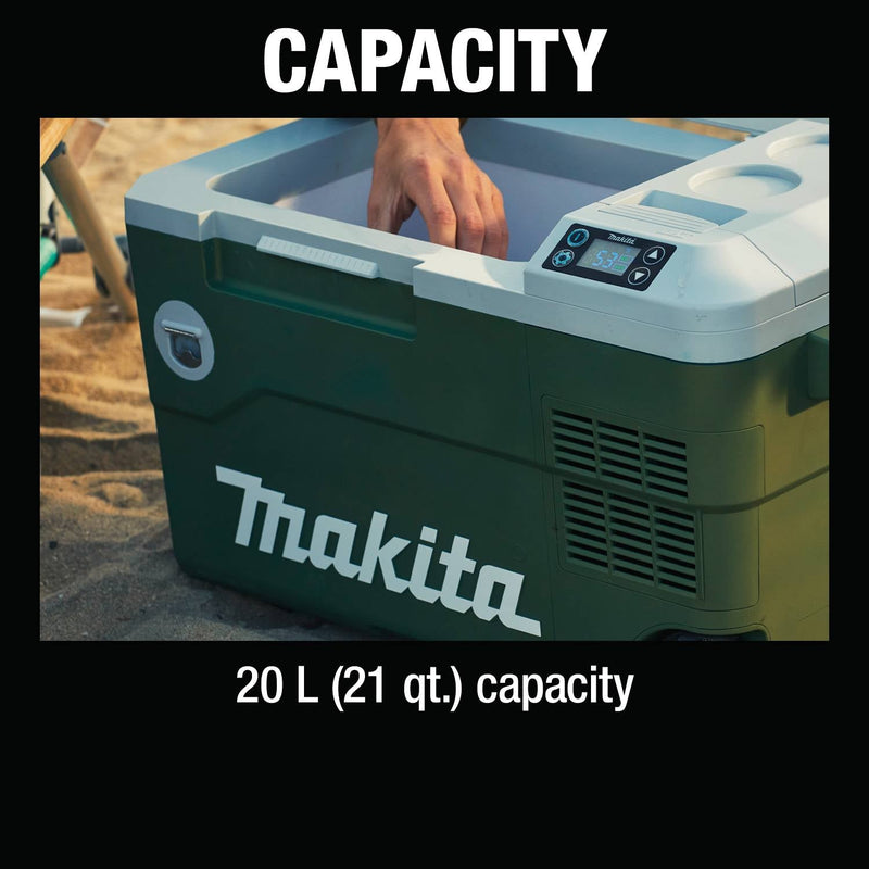 Makita (ADCW180Z) Outdoor Adventure® 18V X2 LXT®, 12V/24V DC Auto, and AC Cooler/Warmer (Tool Only) - Pacific Power Tools