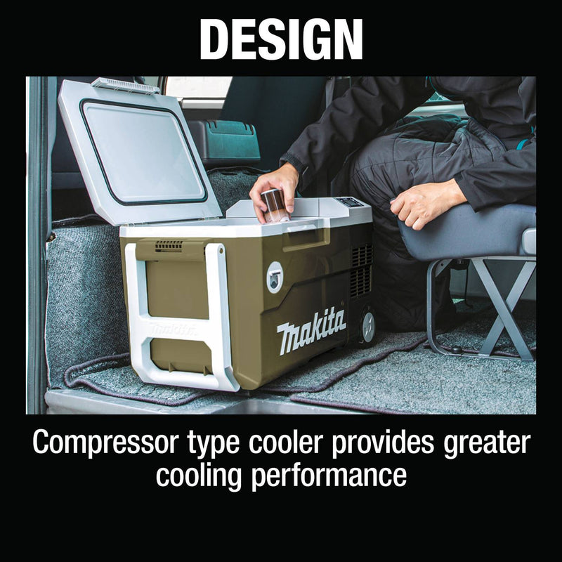 Makita (ADCW180Z) Outdoor Adventure® 18V X2 LXT®, 12V/24V DC Auto, and AC Cooler/Warmer (Tool Only) - Pacific Power Tools