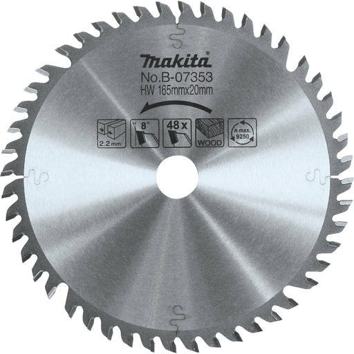 Makita (B - 07353) 6 - 1/2" 48T Carbide - Tipped Plunge Saw Blade - Pacific Power Tools