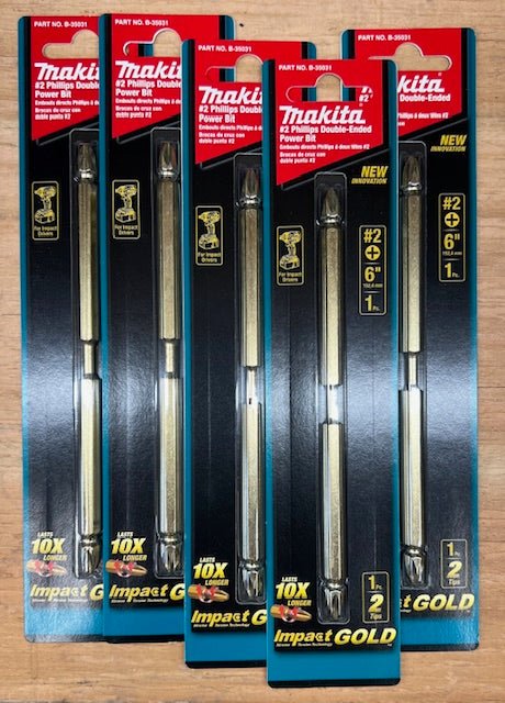 Makita (B - 35031) Impact Gold 2 6" Phillips Double - Ended Power Bit - Pacific Power Tools