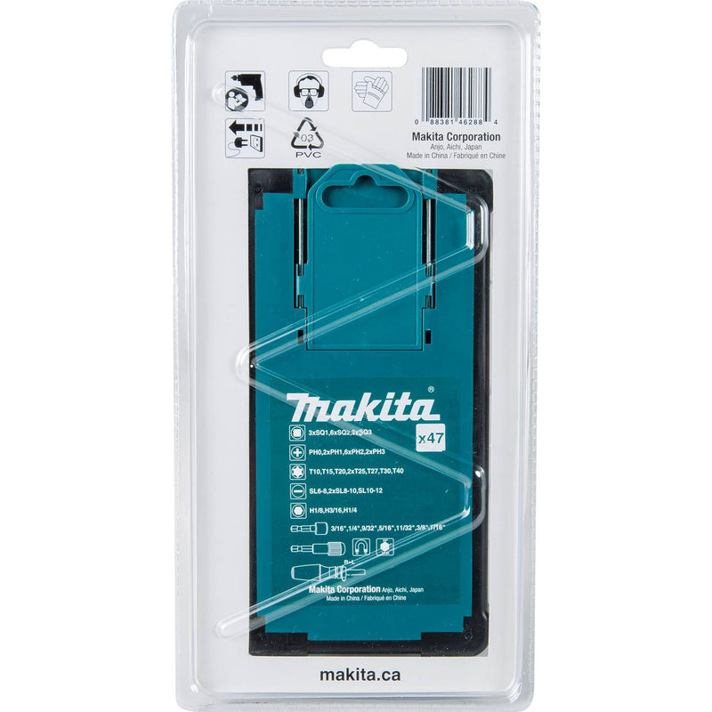 Makita (B - 50289) 47 Pc. Ratchet and Bit Set - Pacific Power Tools