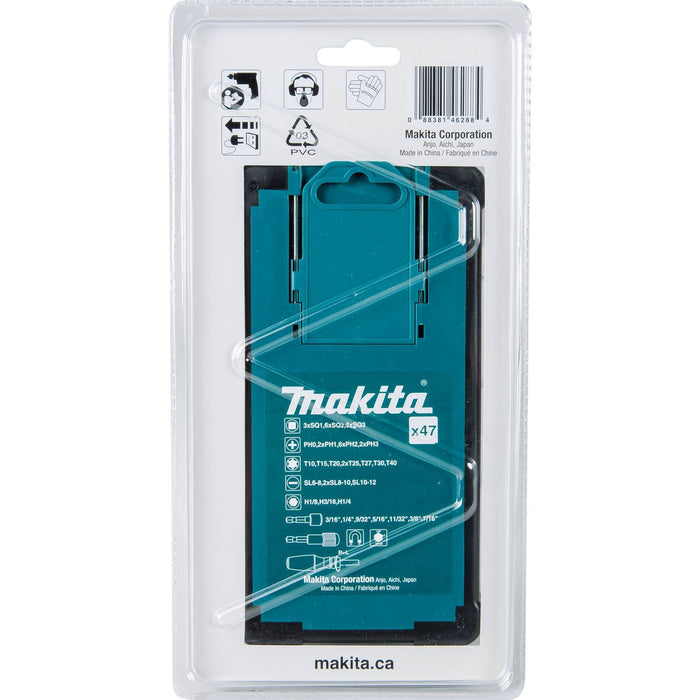 Makita (B - 50289) 47 Pc. Ratchet and Bit Set - Pacific Power Tools