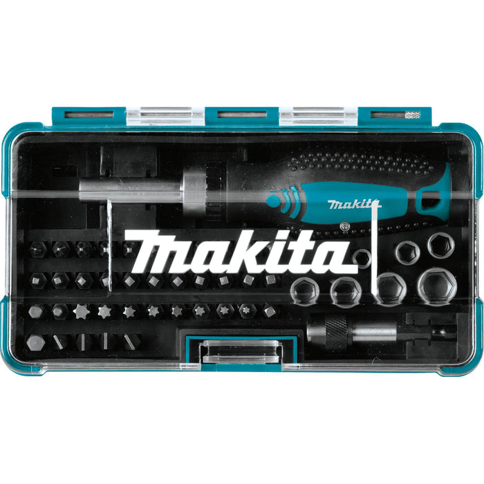 Makita (B - 50289) 47 Pc. Ratchet and Bit Set - Pacific Power Tools