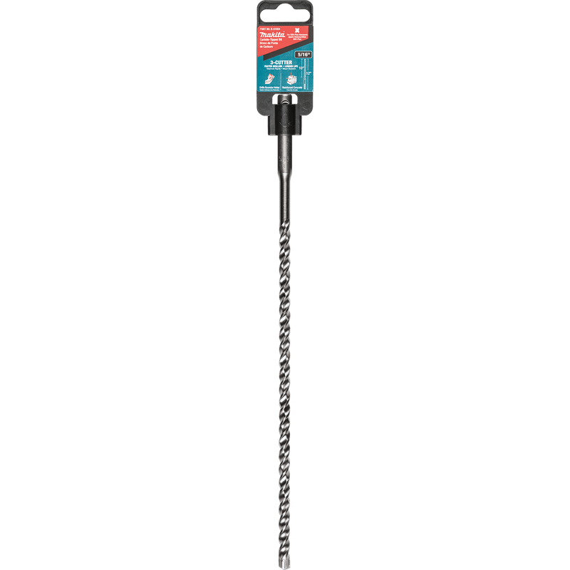 Makita (B - 61064) 5/16" x 12" SDS - PLUS Bit, 3 - Cutter - Pacific Power Tools