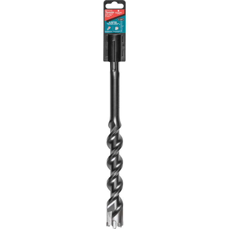 Makita (B - 61519) 1 - 1/4" x 13" SDS - MAX Bit, 6 - Cutter - Pacific Power Tools