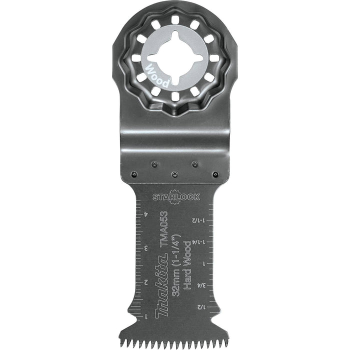 Makita (B - 67072) Starlock® Oscillating Multi - Tool 1 - 1/4" Bi - Metal Curved Plunge Cut Blade with Japanese Tooth Design - Pacific Power Tools