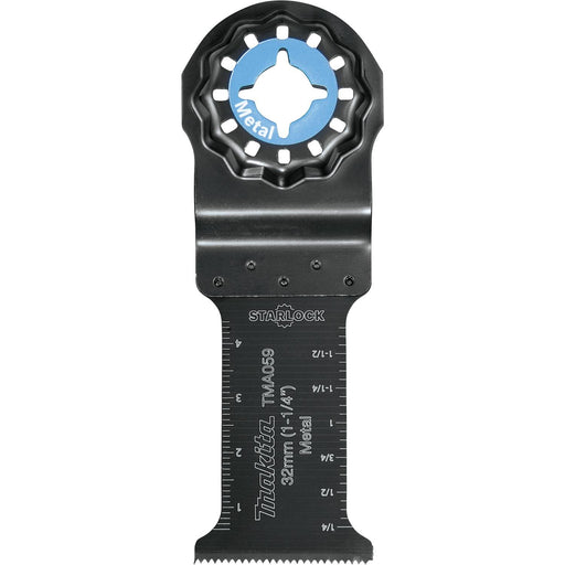 Makita (B - 67103) Starlock® Oscillating Multi - Tool 1 - 1/4" Bi - Metal Plunge Cut Blade for Metal Cutting - Pacific Power Tools