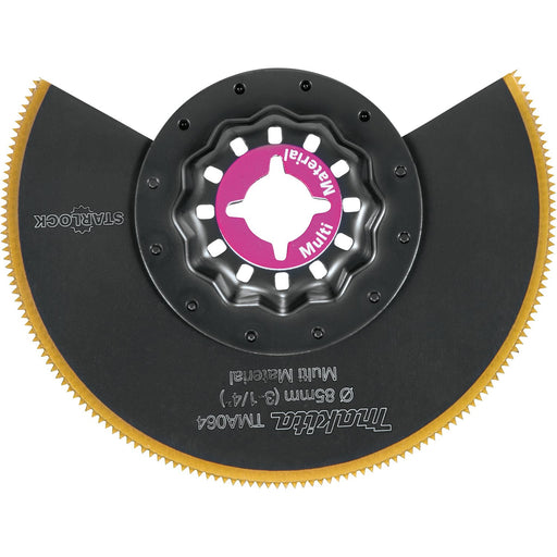 Makita (B - 67125) Starlock® Oscillating Multi - Tool 3 - 1/4" Bi - Metal Round Segmented Saw Blade with Titanium Tooth Coating - Pacific Power Tools