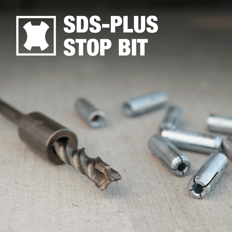 Makita (B - 68688) 1/2" x 1 - 11/16" x 5" SDS - PLUS Stop Bit, 3 - Cutter - Pacific Power Tools