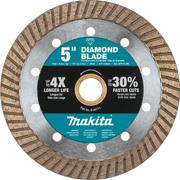 Makita (B - 69711) 5" Diamond Blade, Turbo, General Purpose - Pacific Power Tools