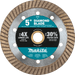 Makita (B - 69711) 5" Diamond Blade, Turbo, General Purpose - Pacific Power Tools
