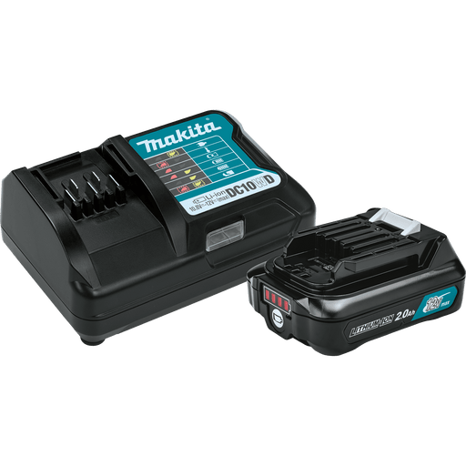 Makita (BL1021BDC1) 12V max CXT® Lithium - Ion Battery and Charger Starter Pack, BL1021B, DC10WD (2.0Ah) - Pacific Power Tools