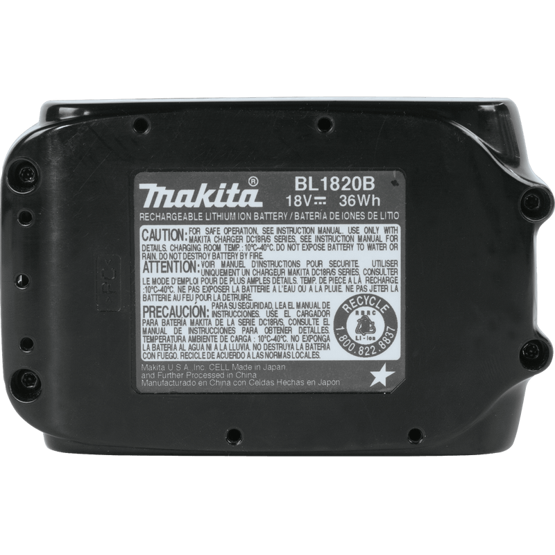 Makita (BL1820B) 18V LXT® Lithium - Ion Compact 2.0Ah Battery - Pacific Power Tools