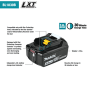 Makita (BL1830B) 18V LXT® Lithium - Ion 3.0Ah Battery - Pacific Power Tools