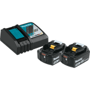 Makita (BL1850BDC2X1) 18V LXT® Battery and Rapid Optimum Charger Starter Pack, 2ea. BL1850B, DC18RC, (5.0Ah) - Pacific Power Tools