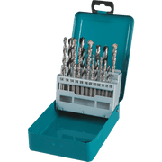 Makita (D - 59178) 18 Pc. Assorted Drill Bit Set, Metal, Wood, Masonry, Straight Shank - Pacific Power Tools
