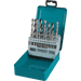 Makita (D - 59178) 18 Pc. Assorted Drill Bit Set, Metal, Wood, Masonry, Straight Shank - Pacific Power Tools