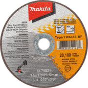 Makita (D - 74821 - 5) 3" INOX Thin Cut - Off Wheel - Pacific Power Tools
