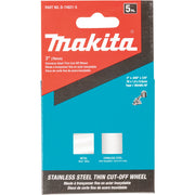 Makita (D - 74821 - 5) 3" INOX Thin Cut - Off Wheel - Pacific Power Tools