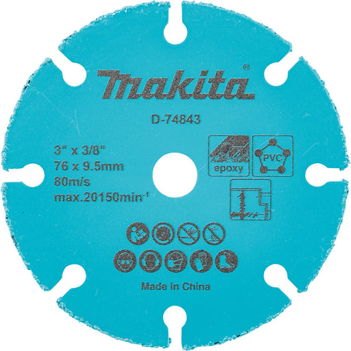 Makita (D - 74843) 3" Carbide Cut - Off Wheel - Pacific Power Tools