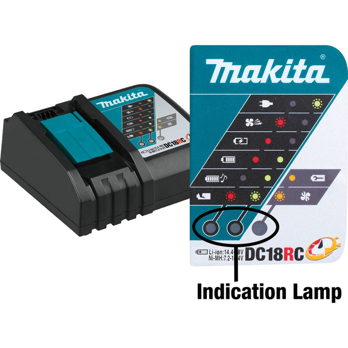 Makita (DC18RC) 18V LXT® Lithium - Ion Rapid Optimum Charger - Pacific Power Tools