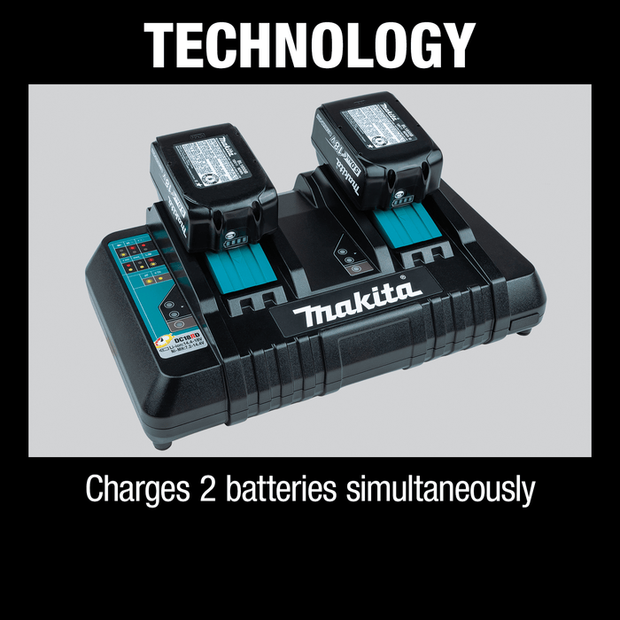 Makita (DC18RD) 18V LXT® Dual Port Rapid Optimum Charger - Pacific Power Tools