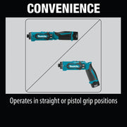 Makita (DF012DSE - R) 7.2V Lithium - Ion Cordless 1/4" Hex Driver - Drill Kit, Auto - Stop Clutch, case (Factory Reconditioned) - Pacific Power Tools