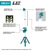 Makita (DML814) 18V LXT® Tower Work/Multi - Directional Light (Light Only) - Pacific Power Tools