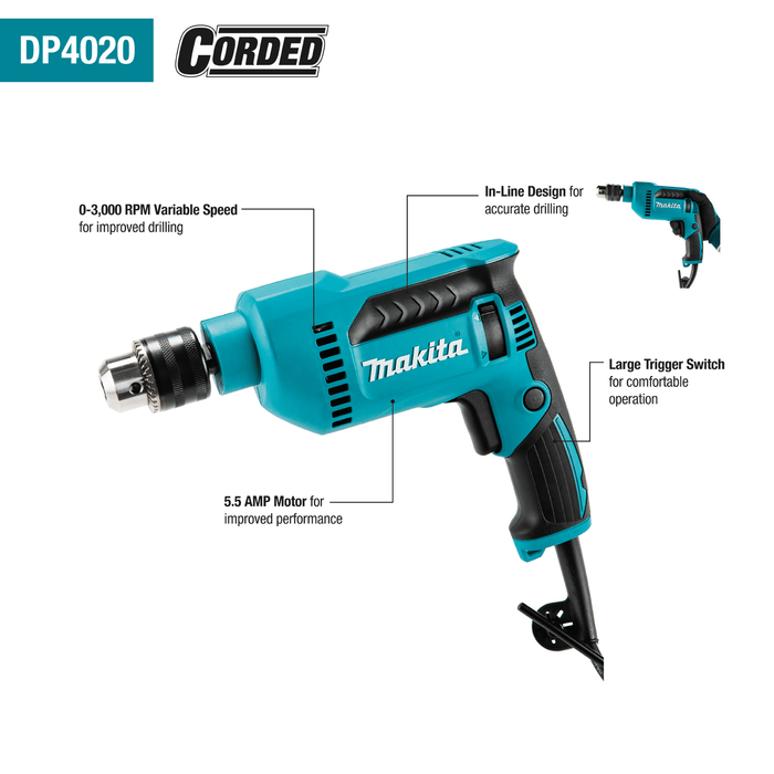 Makita (DP4020) 1/2" Drill - Pacific Power Tools