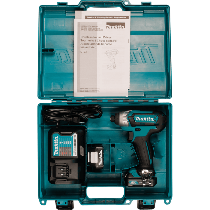 Makita (DT031R - R) Makita 12V CXT Impact Driver Kit - Pacific Power Tools