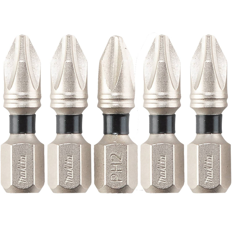 Makita (E - 00555) Impact XPS® 2 Phillips 1" Insert Bit, 5/pk - Pacific Power Tools