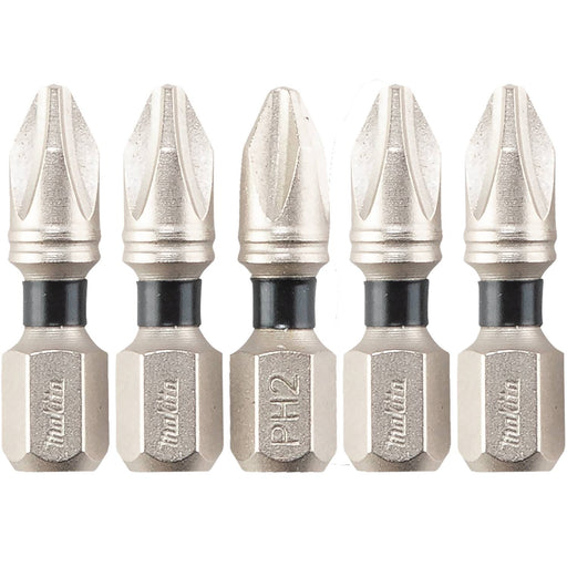 Makita (E - 00555) Impact XPS® 2 Phillips 1" Insert Bit, 5/pk - Pacific Power Tools
