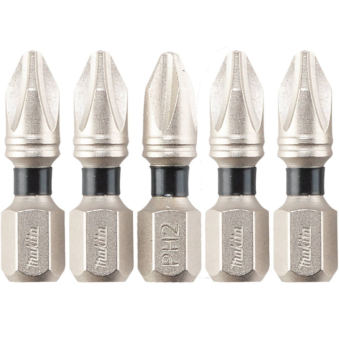 Makita (E - 00555) Impact XPS® 2 Phillips 1" Insert Bit, 5/pk - Pacific Power Tools