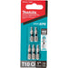 Makita (E - 00608) Impact XPS® T10 Torx 1" Insert Bit, 5/pk - Pacific Power Tools