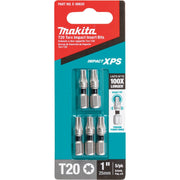 Makita (E - 00620) Impact XPS® T20 Torx 1" Insert Bit, 5/pk - Pacific Power Tools