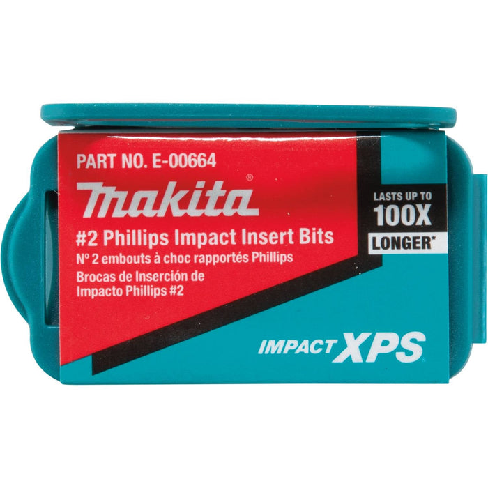 Makita (E - 00664) Impact XPS® 2 Phillips 1" Insert Bit, 15/pk - Pacific Power Tools